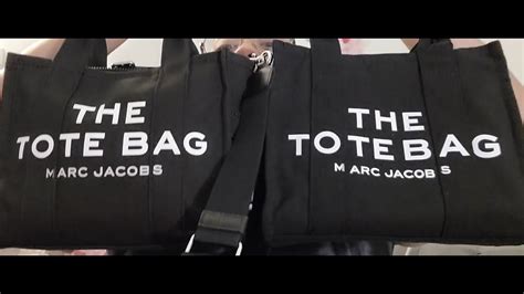 real vs fake marc jacobs tote bag|Marc Jacobs tote bag copy.